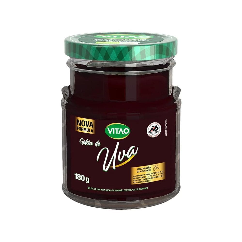 Geleia De Uva Zero Adição De Açúcares 180G Vitao