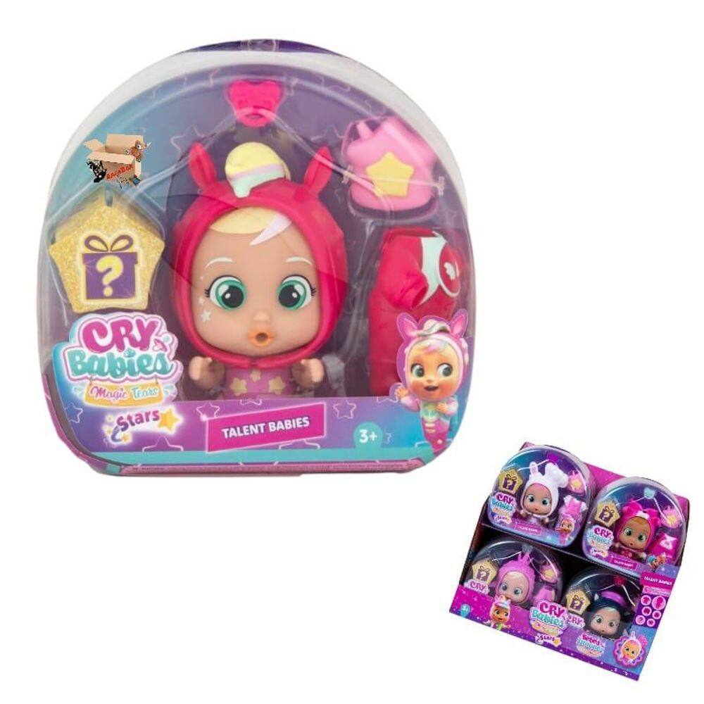 Boneca Cry Babies Talent Babies + Acessórios Chora Lágrimas