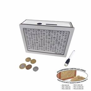 Cofre Caixa Dinheiro Wood Box Japones Kakebo Desafio Branco