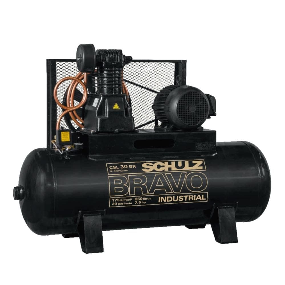 Compressor Ar Schulz Bravo CSL 30BR/250 30PCM 250LT 220/380V