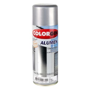 Spray Aluminio Alumen Colorgin Acabamento Metalico Brilhante