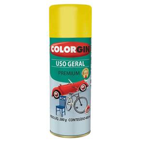 Spray Amarelo Uso Geral Colorgin Pintura Facil Rapida Pratica
