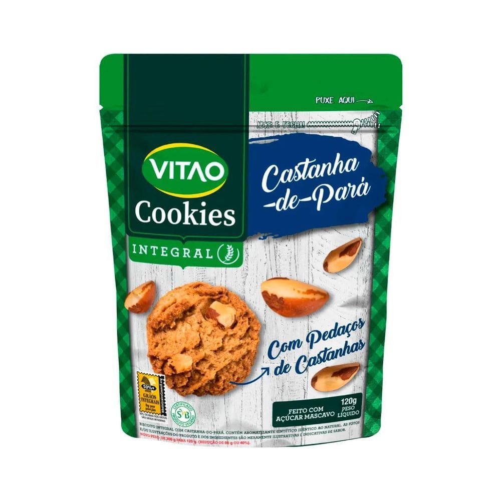 Cookies Sabor Castanha Do Pará 120G Vitao