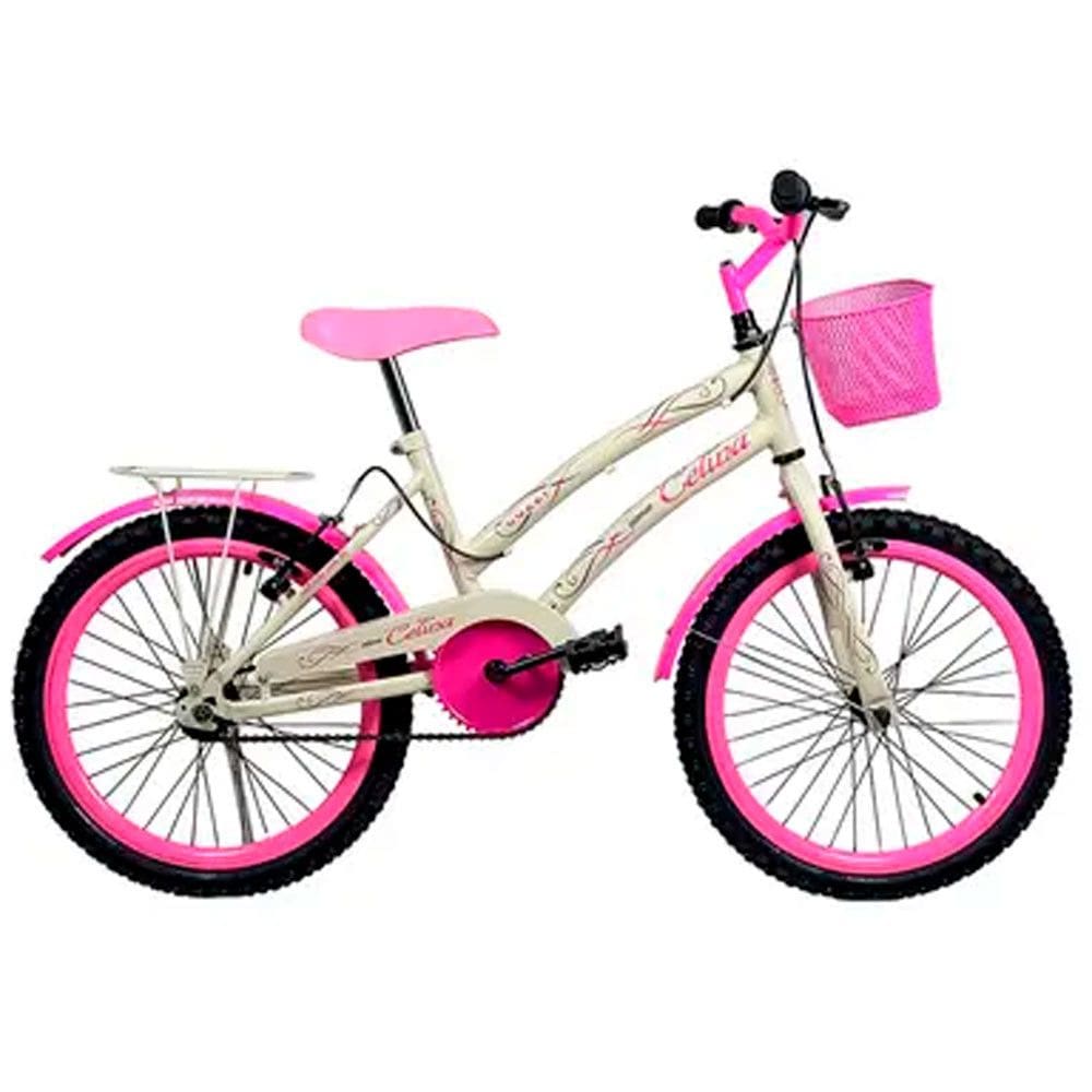 Bicicleta Infantil Aro 20 Colli Celina Freio V-Brake Cestinha
