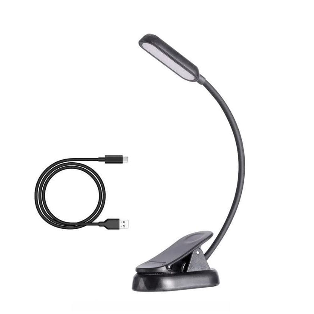 Luminária 7 Leds Recarregável,Flexível Estante Partitura