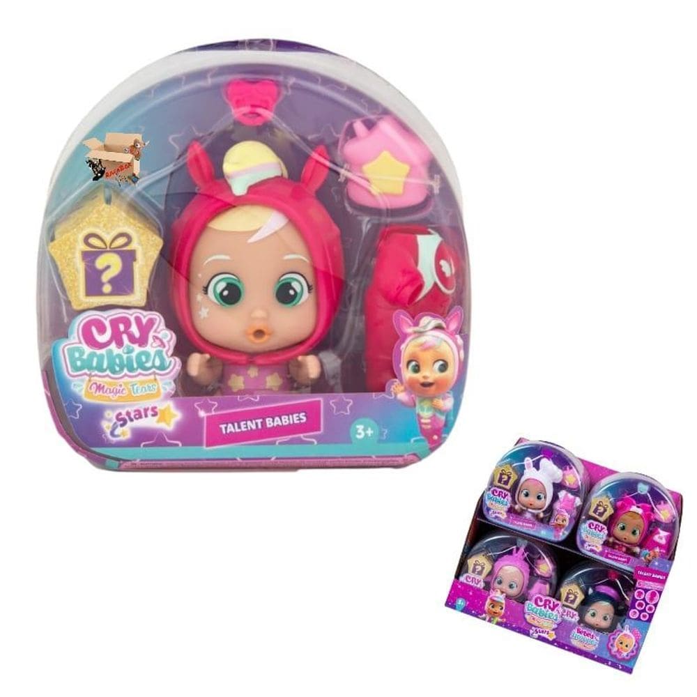Boneca Cry Babies Talent Babies + Acessórios Chora Lágrimas