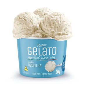 Sorvete Prefere Gelato Para Cães Adultos Baunilha 30G
