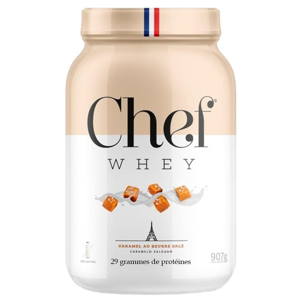 Whey Zero Lactose Mais Proteina Caramelo 907G - Chef Whey