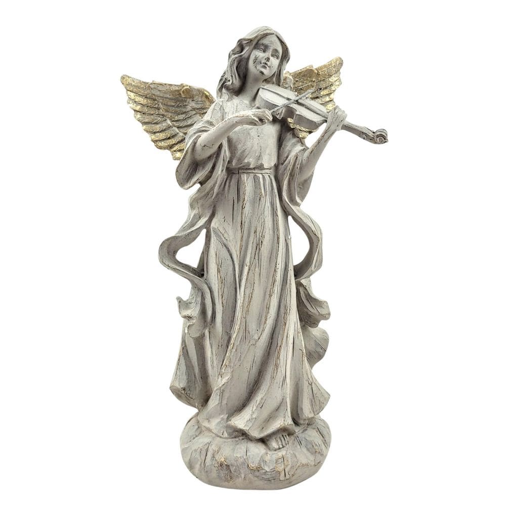 Anjo Decorativo Com Violino Enfeite De Natal