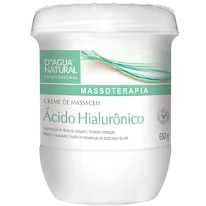 Creme Massagem Acido Hialuronico Anti-Idade D`Agua Natural