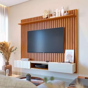 Painel para TV até 70 Polegadas Loft 2 PT Nature e Off White