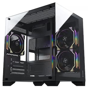 Gabinete Gamer Fortrek Clarity Mid Tower Matx Preto Sem Fans