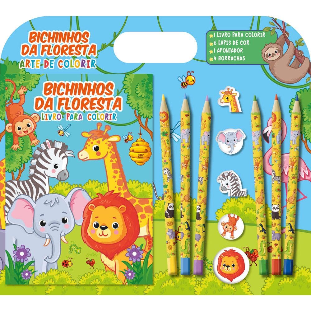 Bichinhos da Floresta Arte de Colorir