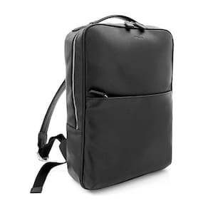 Mochila Preta de Couro para MacBook 15`` Originais iPlace, Pampas