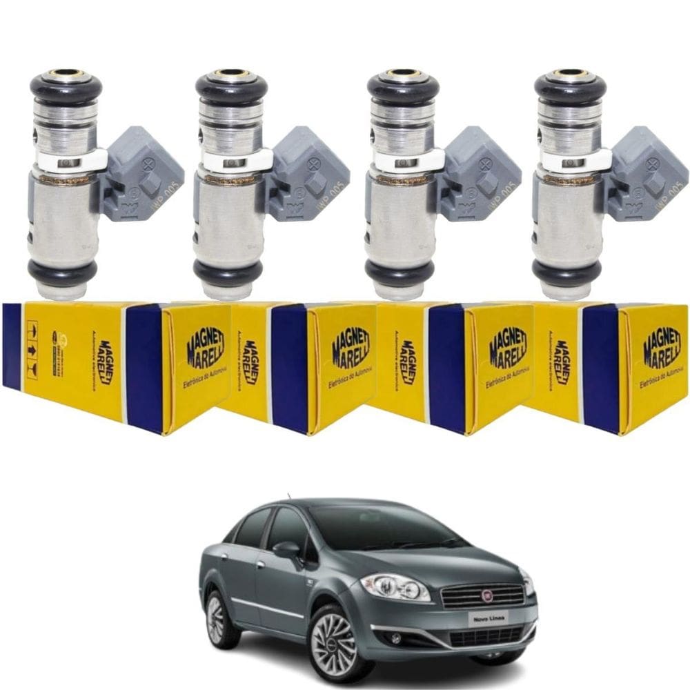 4 Bico Injetor Fiat Linea 1.9 16V 2009 A 2011 Iwp005 Magneti