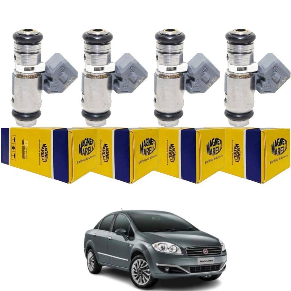 4 Bico Injetor Fiat Linea 1.9 16V 2009 A 2011 Iwp005 Magneti