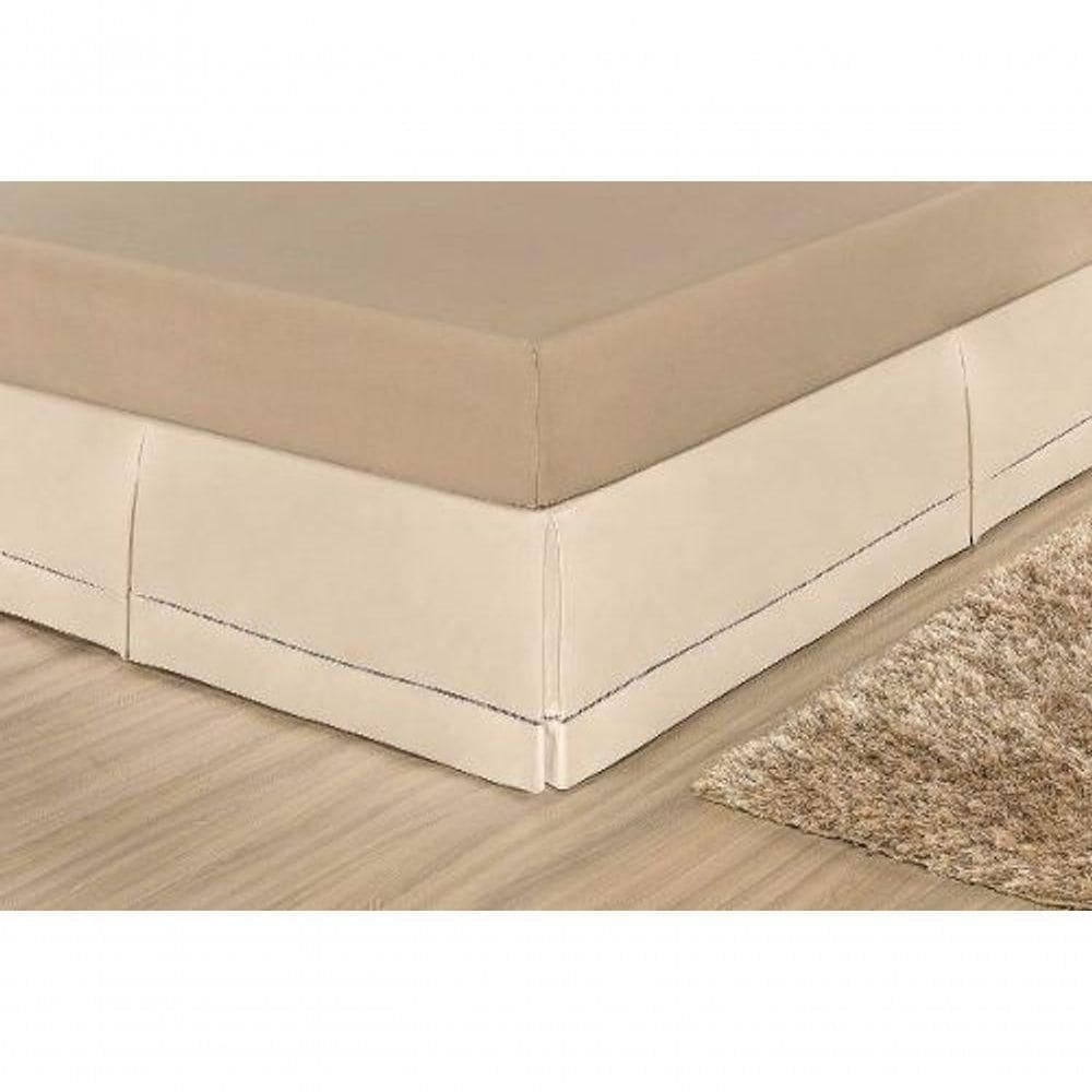 Saia Para Cama Box Queen Juliana - Palha