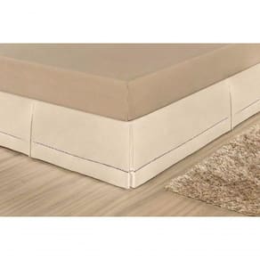 Saia Para Cama Box King Juliana - Palha