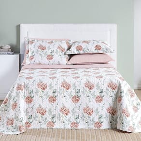 Cobre Leito Cotton Select Casal Padrão 03 Peças - Hortência