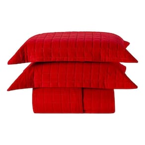 Cobre Leito King Basic 300 Fios 7 Peças - Vermelho Lady