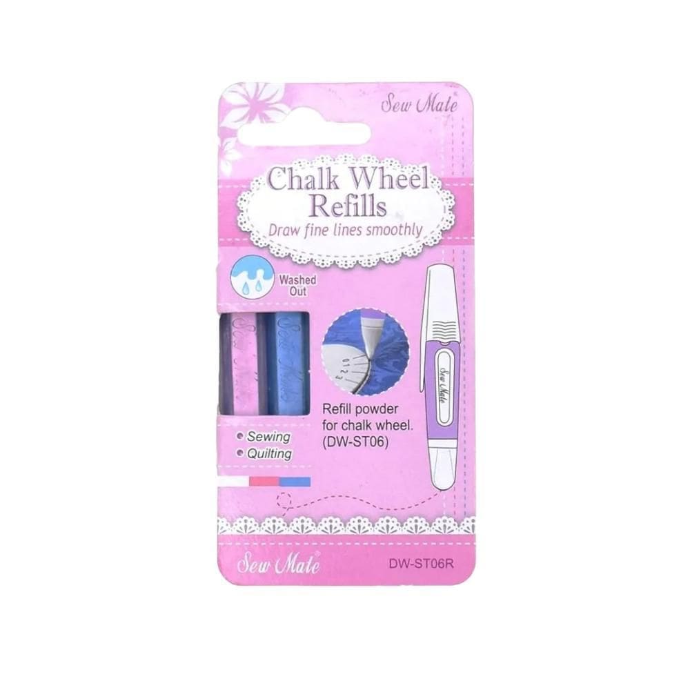 Refil Para Caneta Giratória C/2 Giz Branco Ou Azul/Rosa