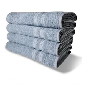 6 Toalhas Banho 430g/m² Grossa 80x150cm Lisboa Azul Claro