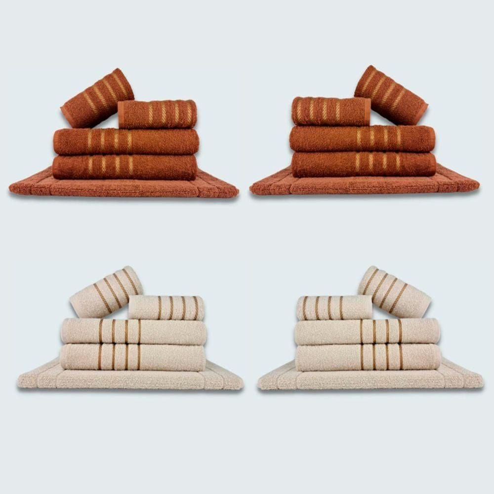 Jogo De Toalhas 20 P?s Cole??o Montreal 100% Algod?o Mr+bg