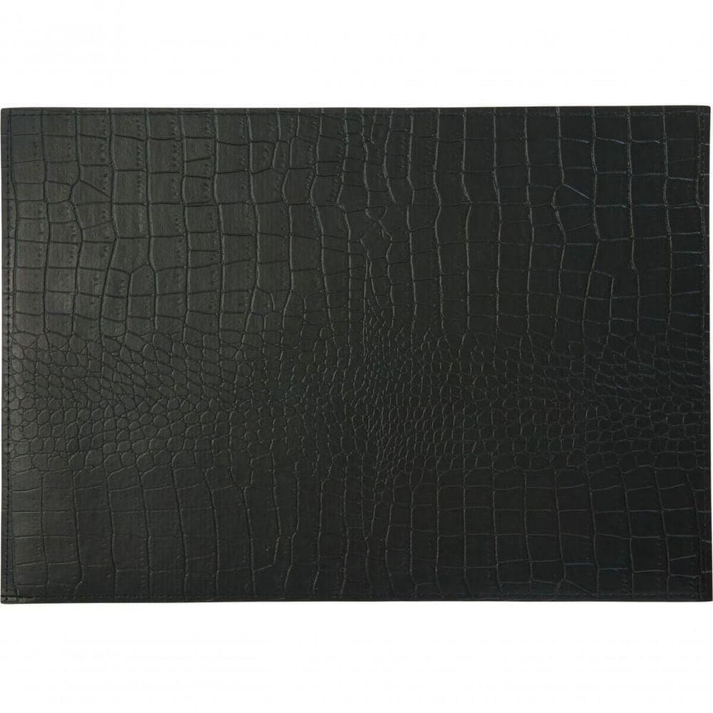 Jogo Americano Alligator 1 Peça Em Couro 43x30cm Maxwell & Williams Preto