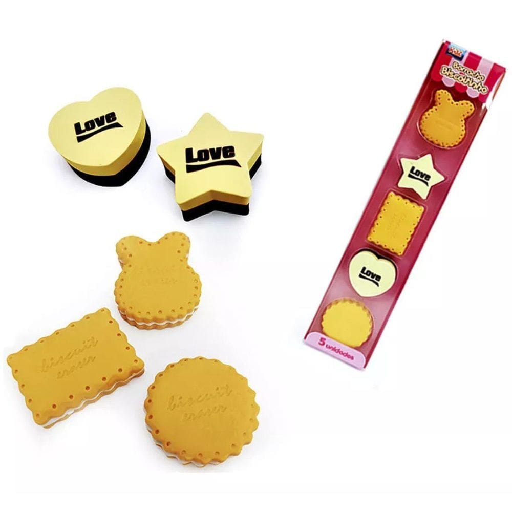 Borracha Fantasia Biscoitinho - 5 Unidades - Kz9138 - Kaz