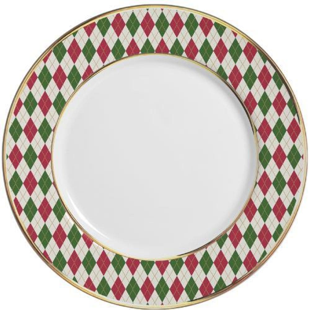 Sousplat Soldadinhos Filete Ouro 34 Cm Cerâmica Alleanza
