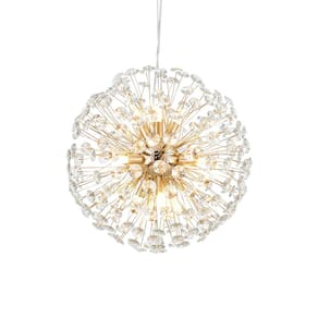 Lustre Pendente Astraled Buna PT-1044 Dourado Brilho G9 Bivolt