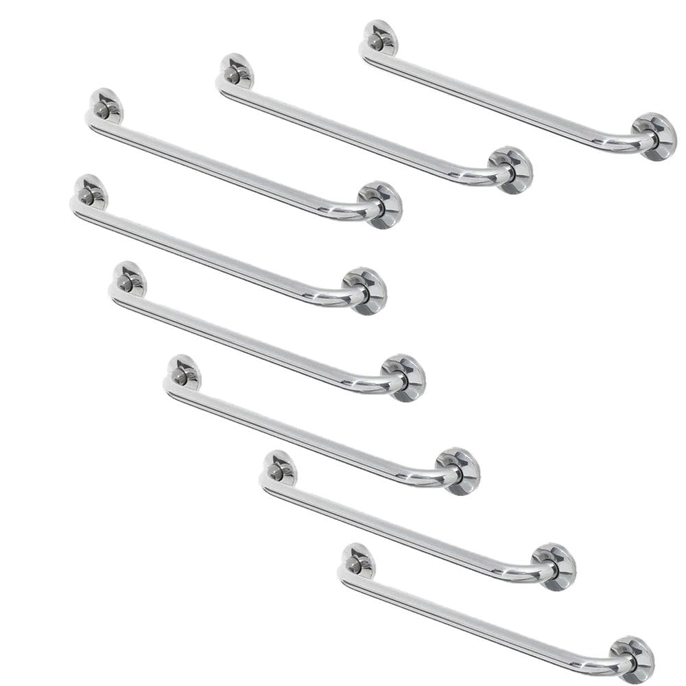 Barra Alça Apoio 50cm Acessibilidade Kit 8 Uni Cadeirante Gestante Idoso Deficiente Banheiro Escada Box Corrimao