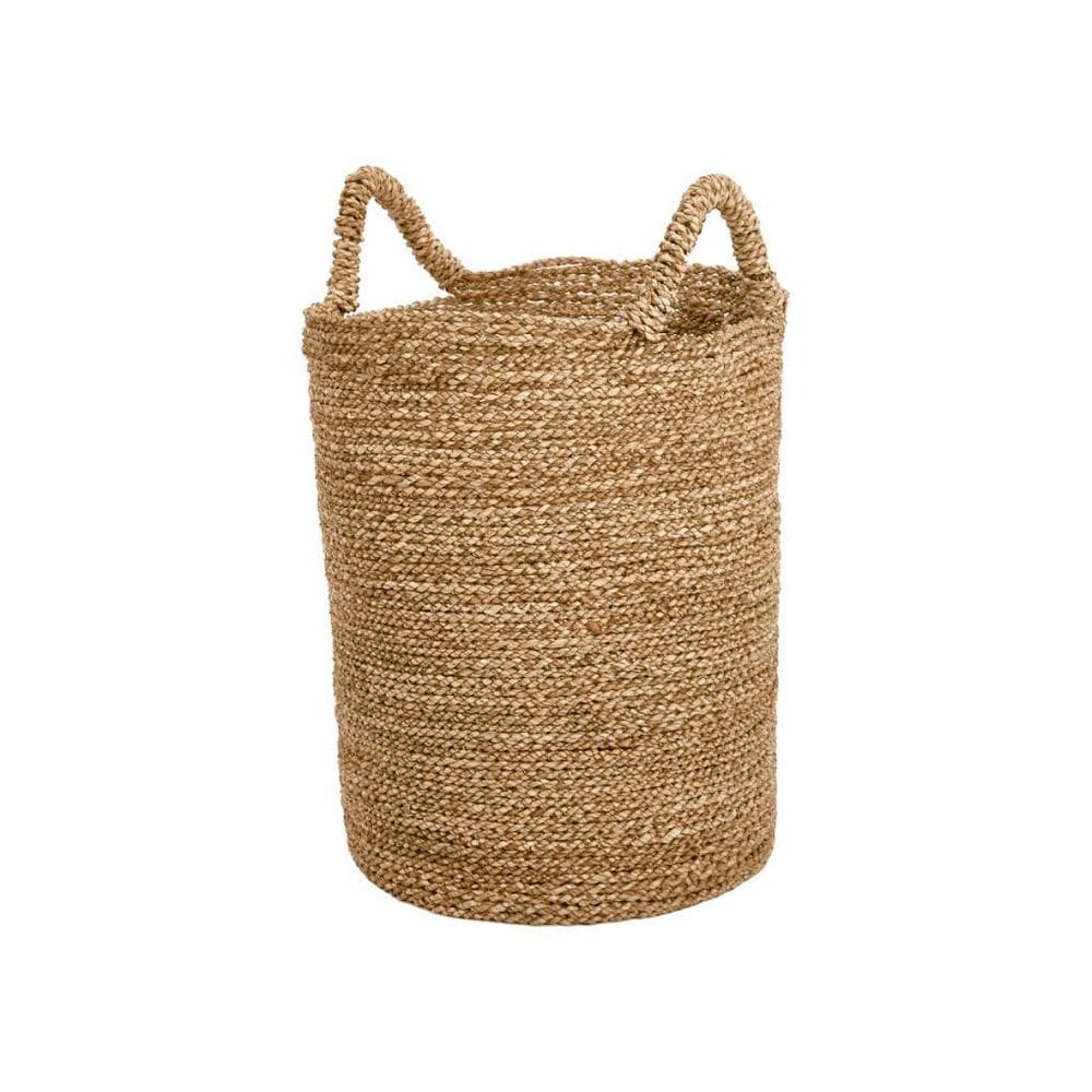 Cesto Decorativo Organizador Cachepot Em Fibra Natural Alto