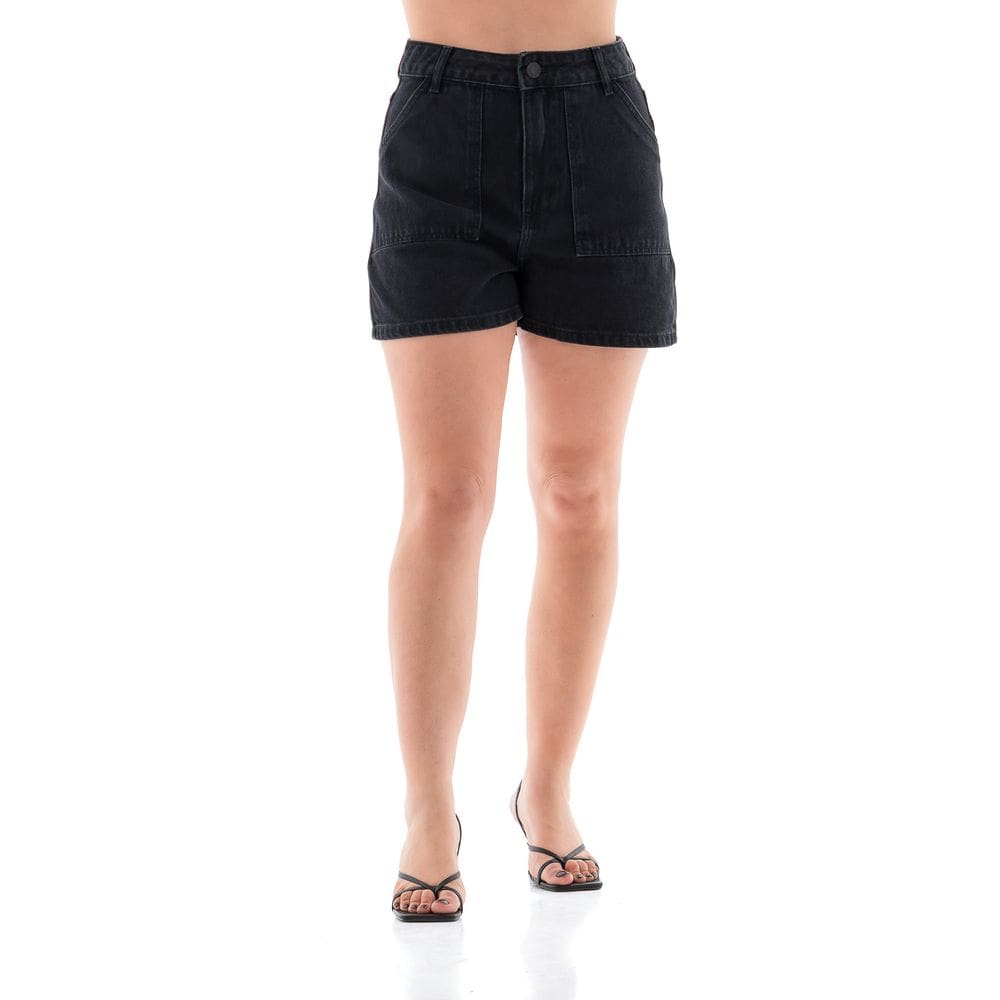 Shorts Jeans Feminino Arauto Mom Eco Cycle Recycle