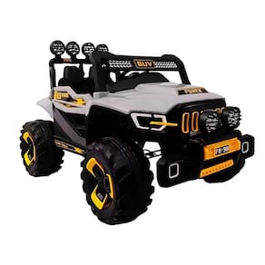 Carro Elétrico Infantil Jipe Supercross 12V Cinza Zippy Toys