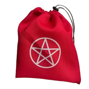 Estojo Tarot Tecido Pentagrama Baralho 20x19cm - Escolha Cor