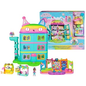 Casa Mágica Boneca Gabby`S Dollhouse Deluxe Som E Acessórios