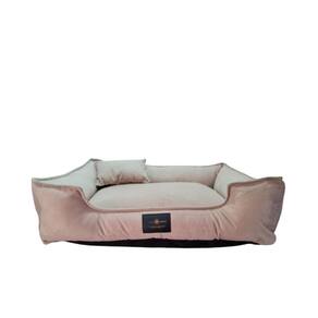 Caminha Veludo Para Cachorro Cochilo Pet P 50Cmx40Cm Bege