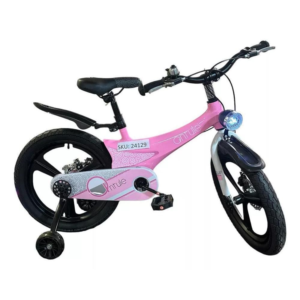 Bicicleta Infantil Aro 18 Freio A Disco Rosa Qntule 24129