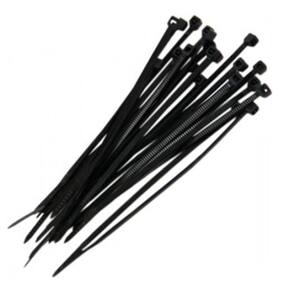Abraçadeira Nylon Preto Enforca Gato 2,5Mm X 200Mm 120 Peças