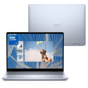 Notebook 2 em 1 Dell Inspiron 2IN1-I1300-M30 14" FHD+ Touch Intel® Core™ i5 16GB 512GB SSD Windows 11 Prata Gelo