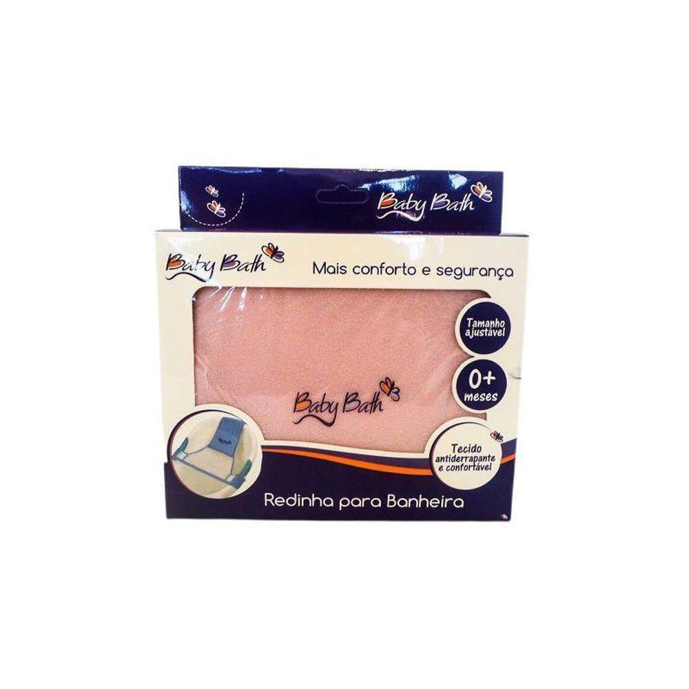 Redinha Para Banheira Rosa Baby Bath