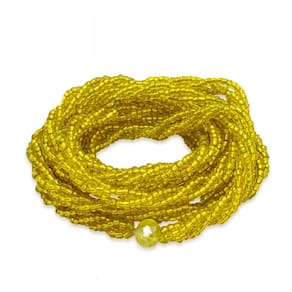 Guia 3 Fios Amarela Cristal Livra Todo Mal Espiritual 60 cm