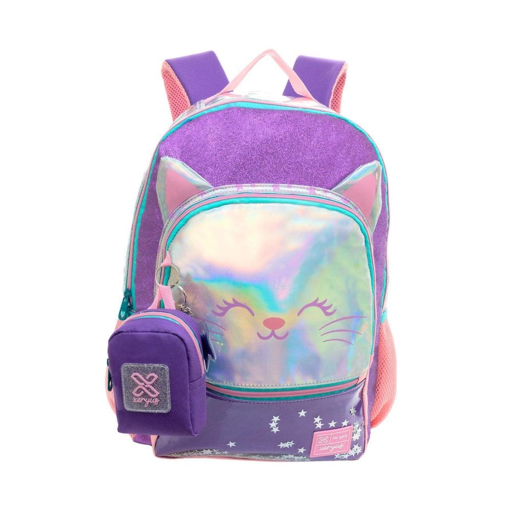 Mochila De Costas Holográfica Tween Gatinho 13961