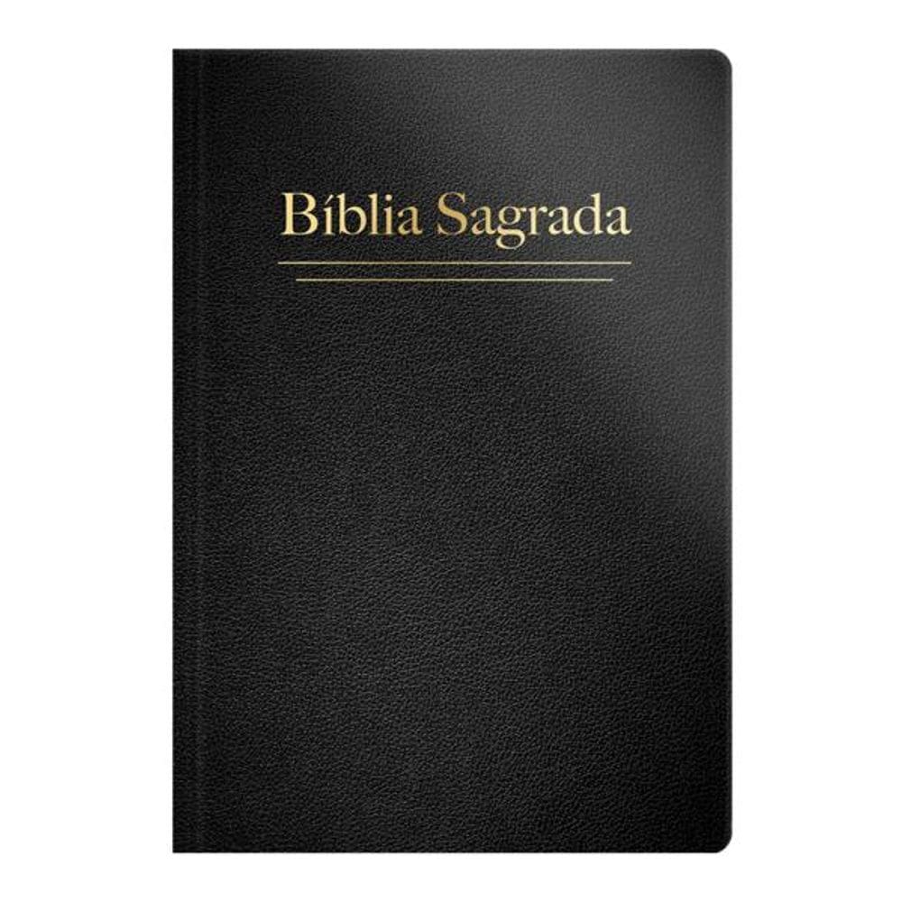Bíblia Rc Letra Grande Semi Luxo Preta