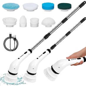 Esfregão Elétrico Recarregável S/Fio 9 Em 1 Limpeza Premium