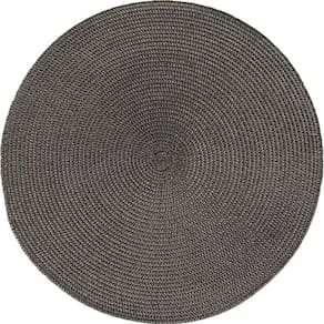 Kit 2 Americano Requinte Liso Para Mesa Redondo 38cm Chumbo