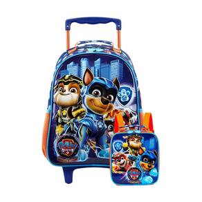 Kit Escolar Paw Patrol Filme Mochila De Rodas M + Lancheira