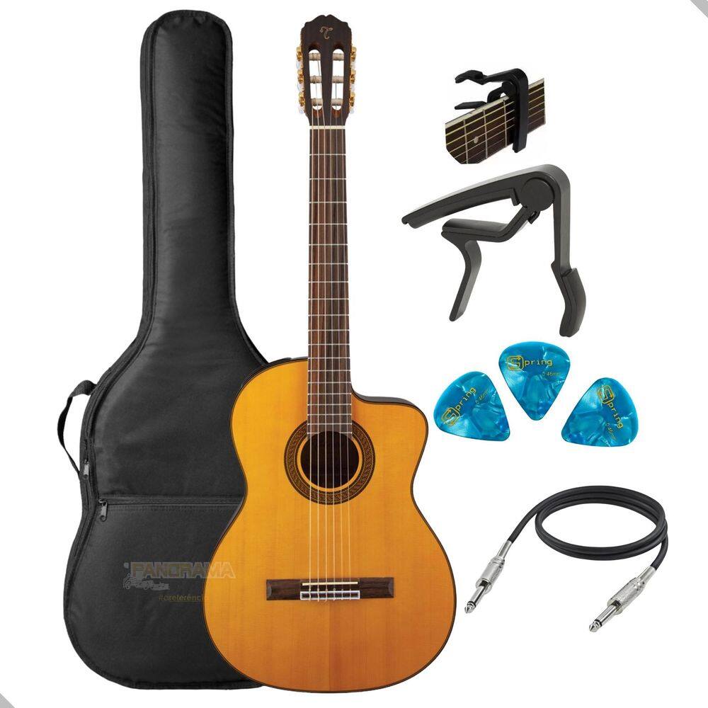 Violao Takamine Nylon Eletrico Gc5Ce N Natural + Acessórios