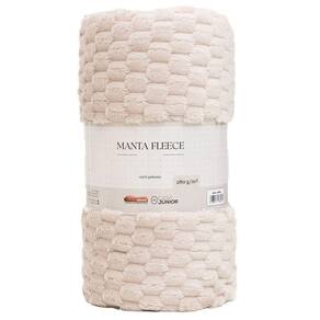 Manta Microfibra Fleece 280g-m² Cs Júnior Areia - Queen